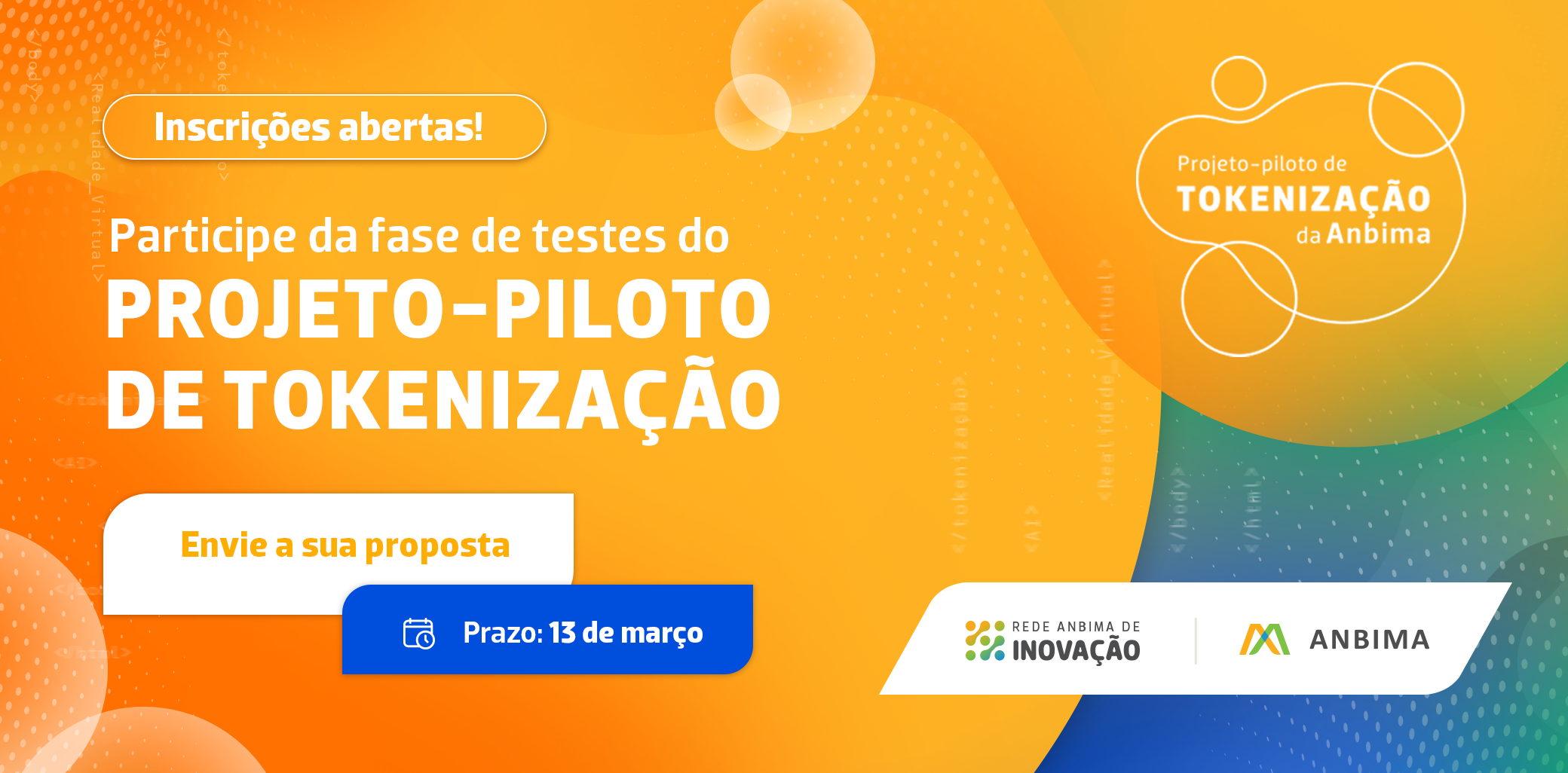 Projeto-piloto de tokenização